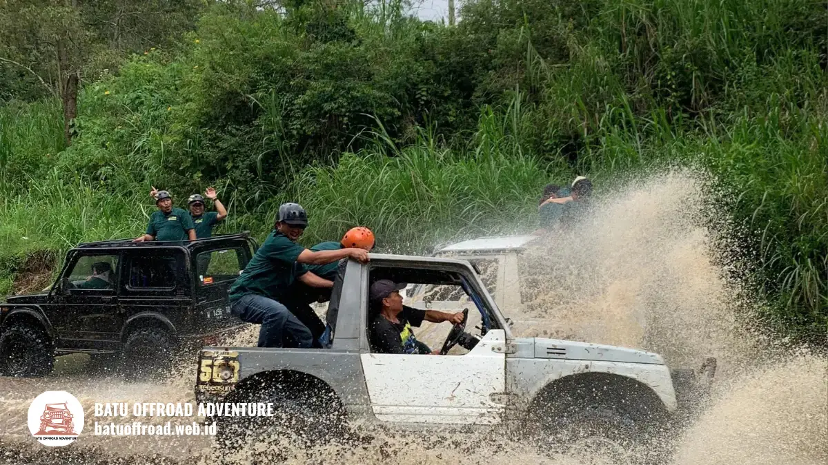 Checklist visual perlengkapan offroad yang ditata rapi
